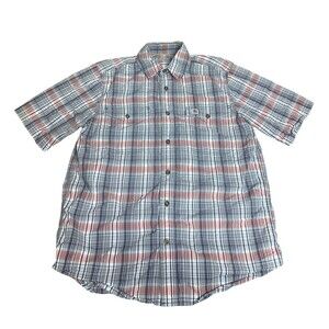 Carhartt Force Shirt Sleeve Button Down Men’s M Plaid Hiking Outdoors Workwear